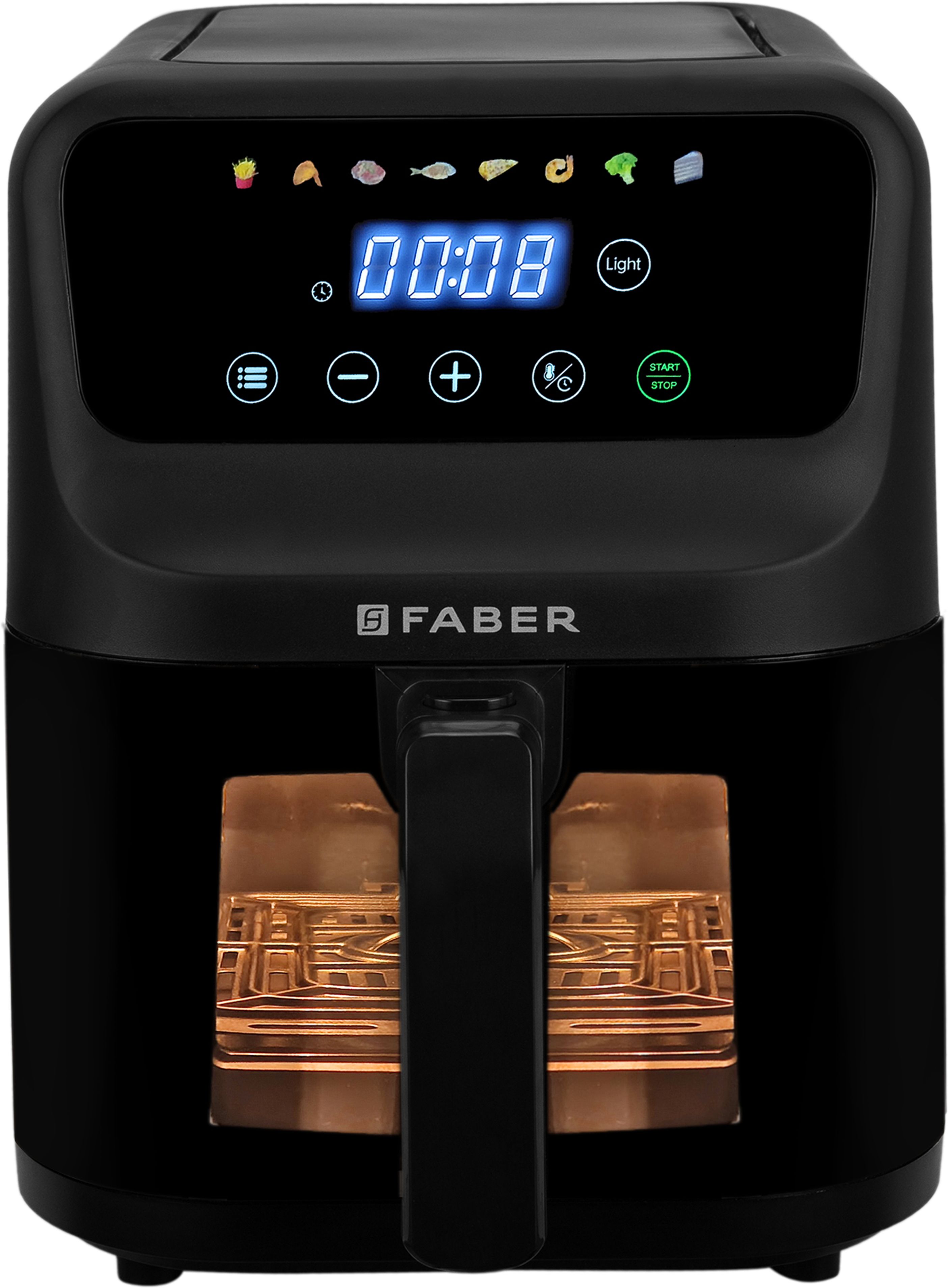 faber 6L 1500W Digital Air Fryer |Fry, Bake, Roast | 85% Less Oil, 200°C Swirl Heating Air Fryer-picture-27