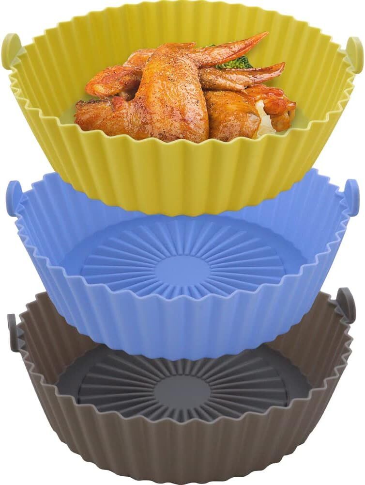 Silicone Air Fryer Liner, Nonstick,Heat Resistant for Air Fryer, Oven, Microwave Air Fryer-image-19