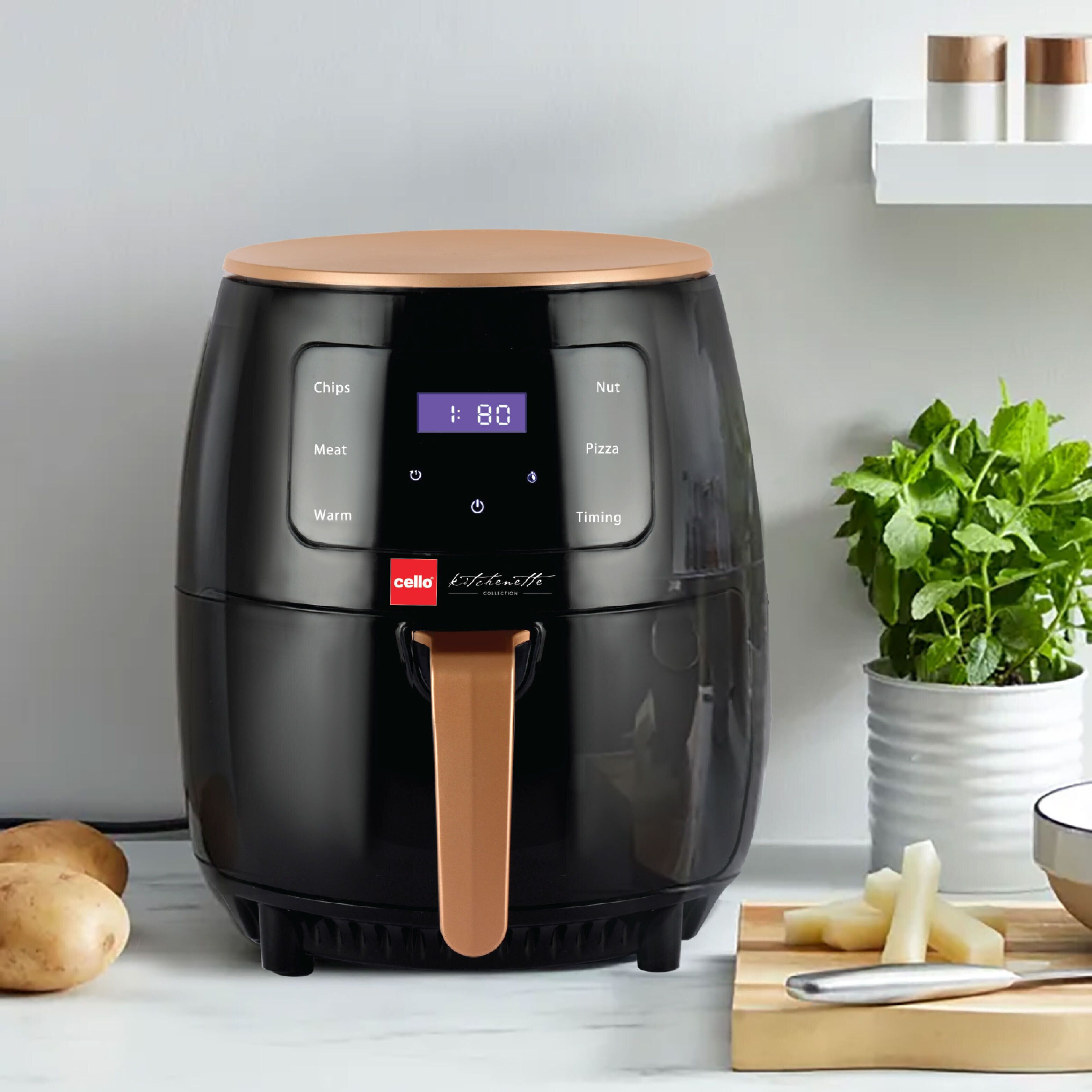 Smart 1400W, Rapid Air Technology | Black | Oil-free fryer | Air Fryer