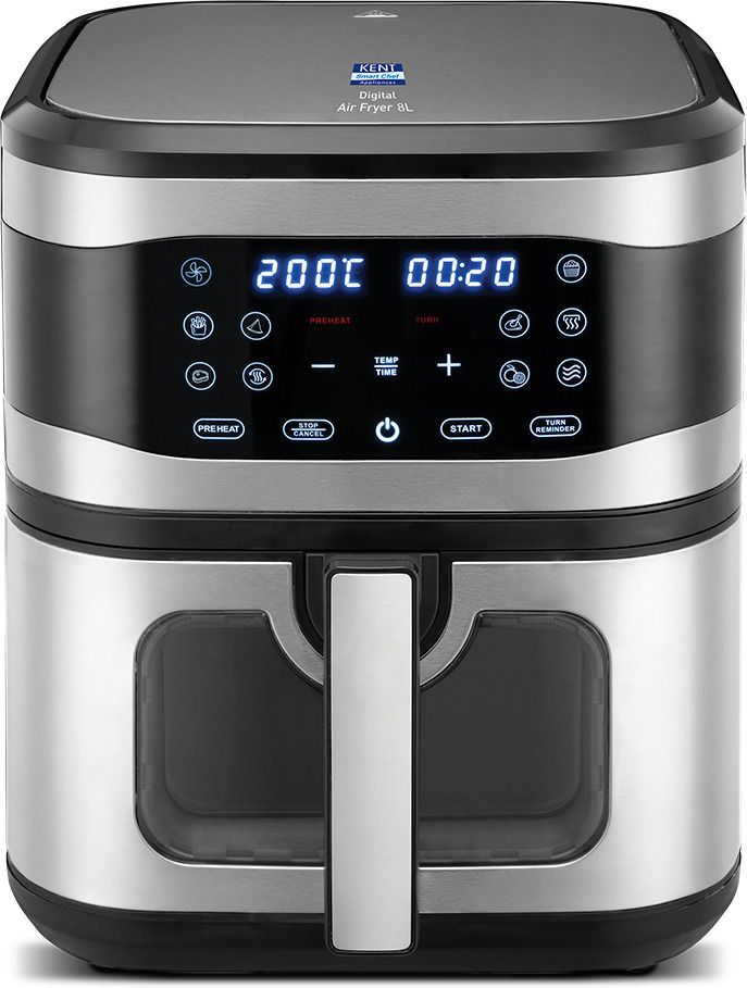 Digital Air Fryer8L|Grill,Roast|Upto80%Less Oil Usage|Touch Control Panel Air Fryer