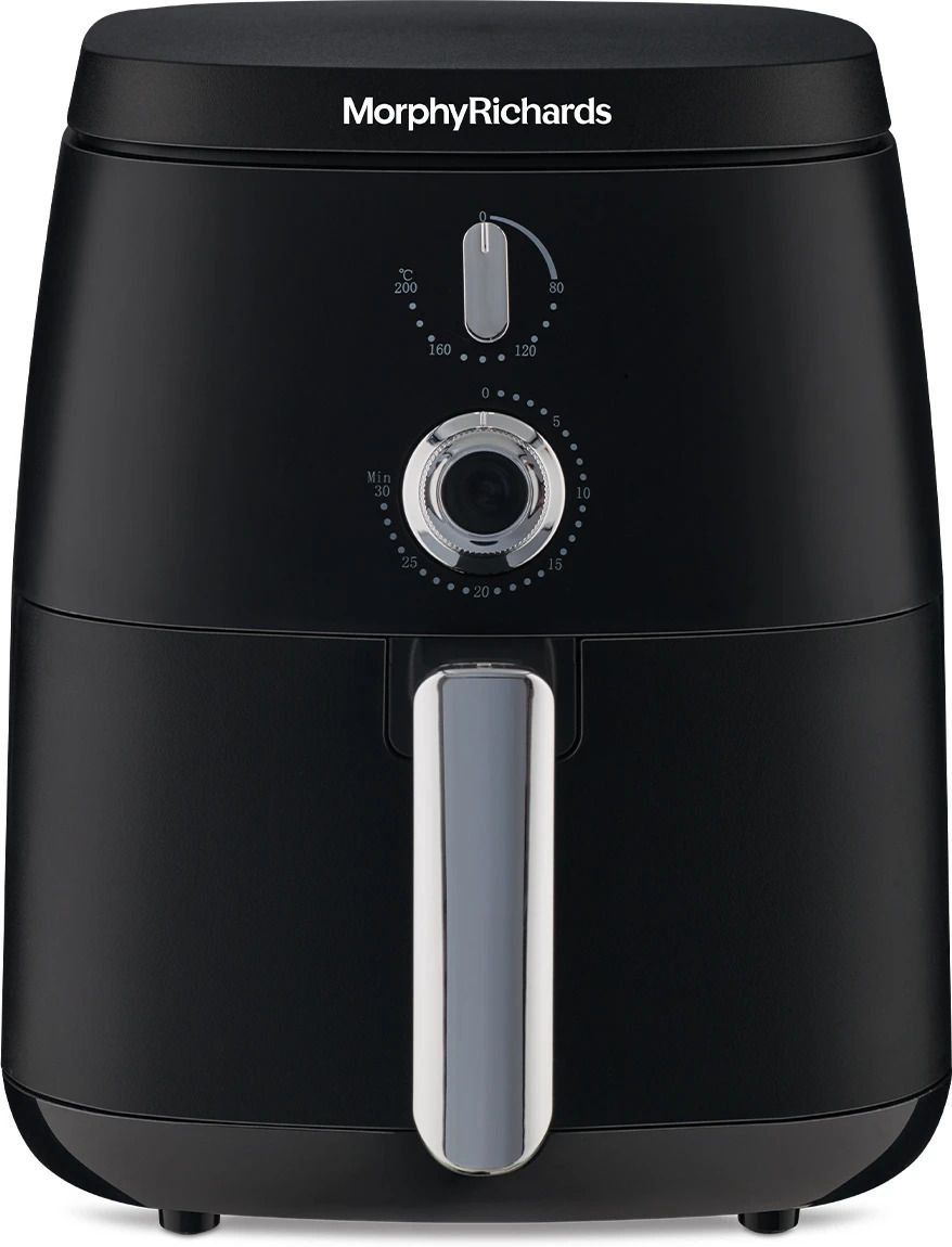 Classic Knob Control, Non-Stick Coated Basket, Black Air Fryer-image-10