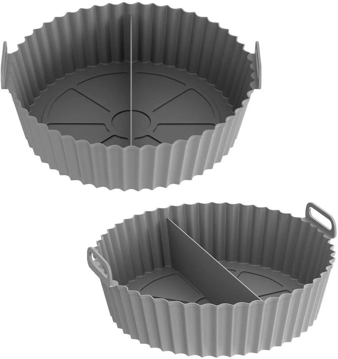 Gray Silicone Tray – Multipurpose Flexible Organizer Tray Air Fryer-image-9