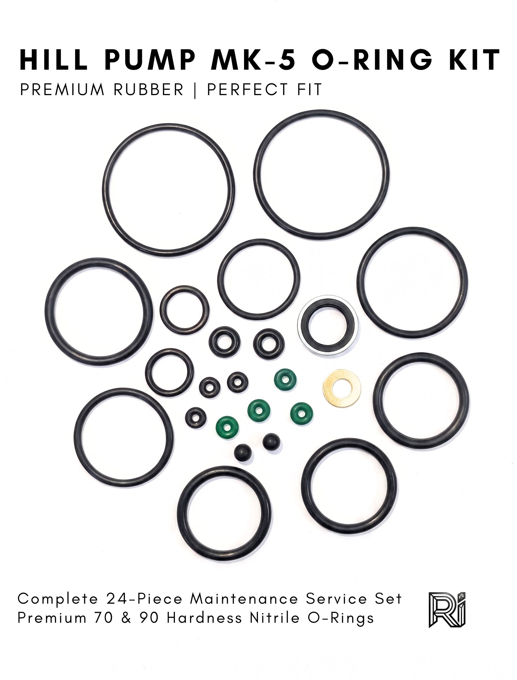 rubeexon india 24-Piece O-Ring Repair Kit FOR Hill Pump MK-5 | High-Pressure Seals Weaver Airgun Scope Mount-picture-40