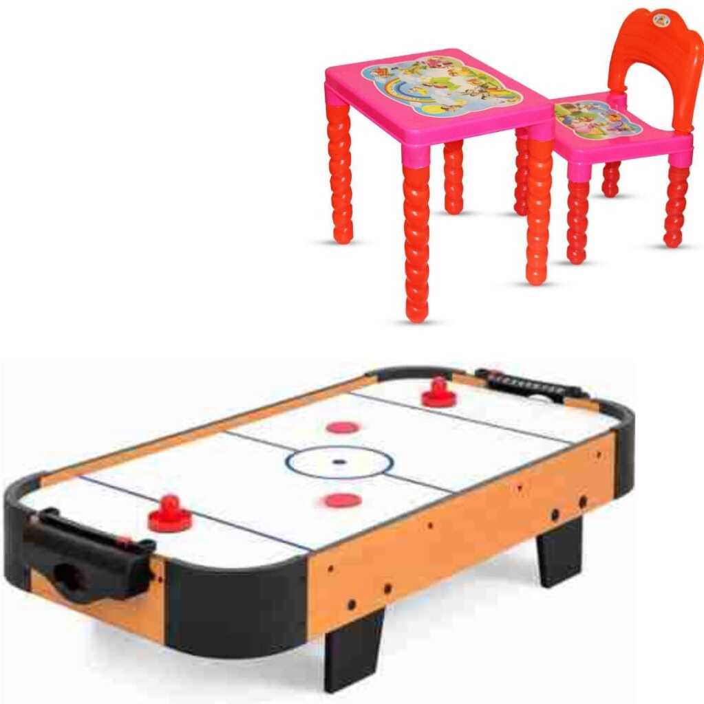 Kids Air Hockey + Black Pokémon Card Set Air Hockey Table-image-27