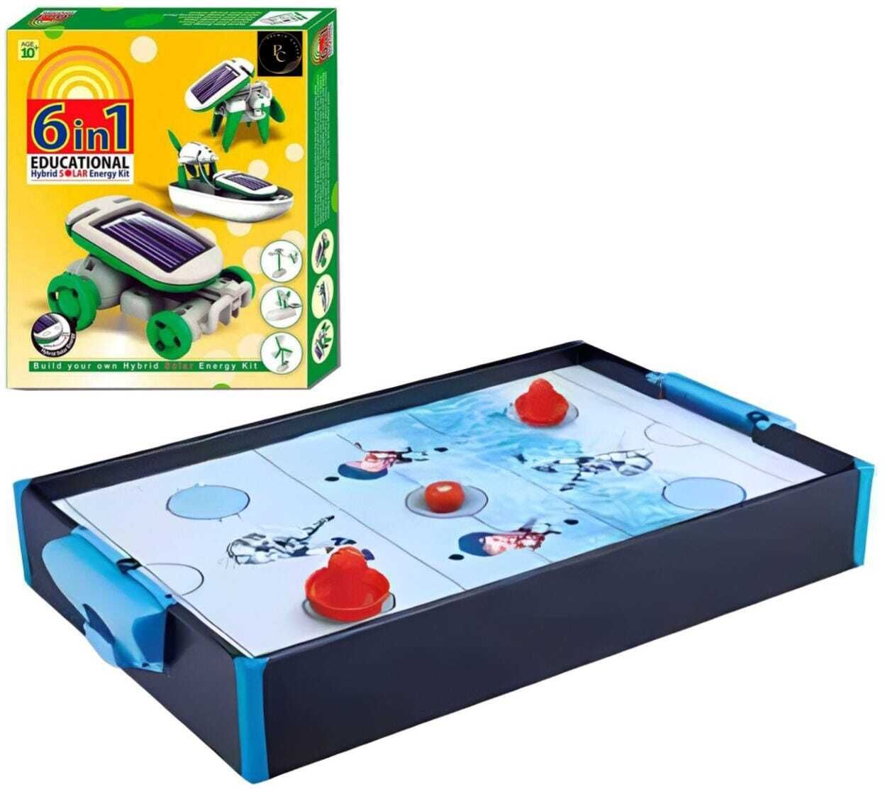 Air Hockey Playset for Kids – Ice Hockey-Themed Fun at Home! + Free Solar Kit Air Hockey Table-image-7