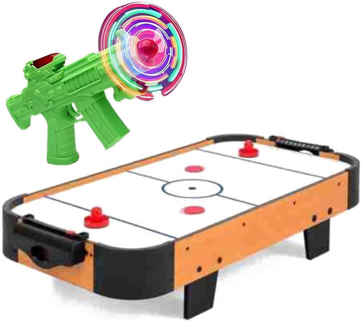 Mini Arcade Air Hockey Table- Battery-Operated,+ Free Space Gun Toy Air Hockey Table-image-12