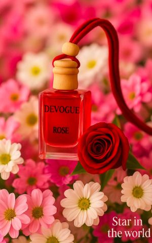 Rose Car Air Freshener 08 Portable Car Air Purifier-image-11