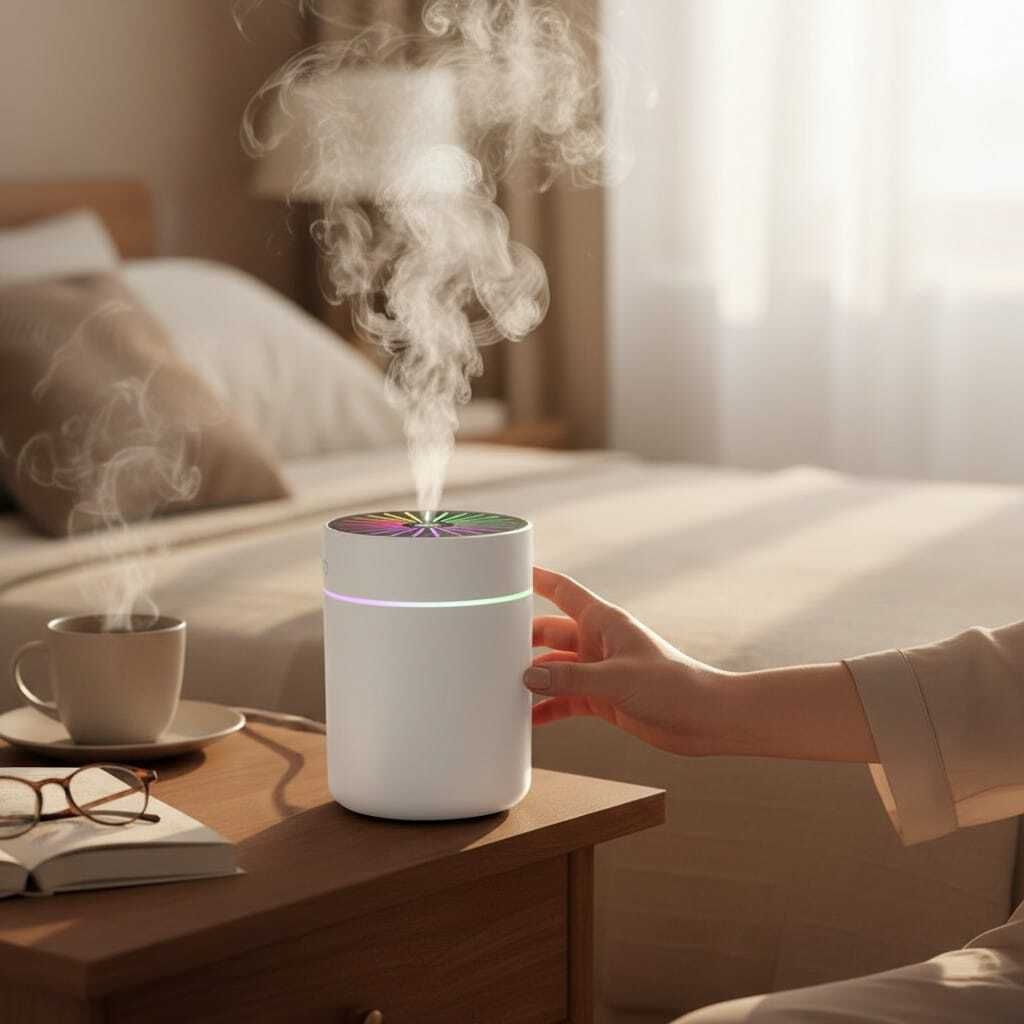 180ml USB Operated Portable Humidifier for Car Home Office (No Essential Oils) Portable Car Air Purifier-image-29