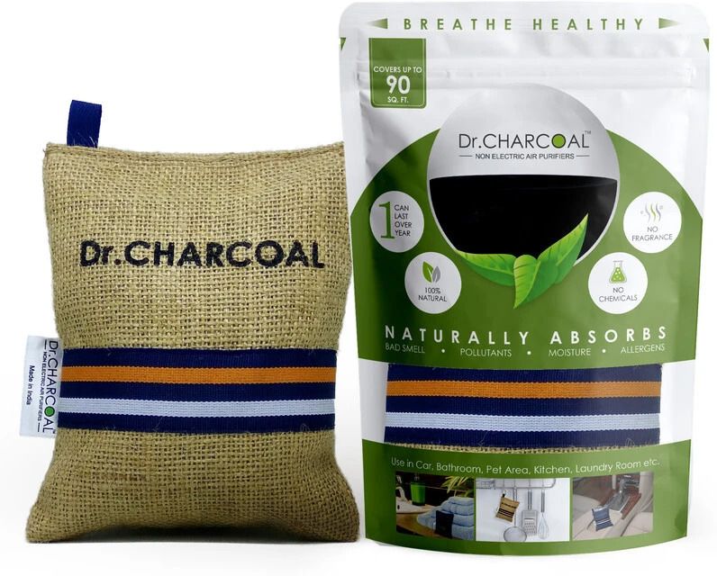 dr. charcoal Car Air Purifier Bag to remove Bad Smell & Moisture(Modish Kahki, 200g) Portable Car Air Purifier-picture-15