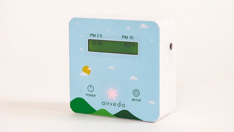 airveda PM2.5, PM10 App and Wi-Fi Enabled Pro Air Quality Monitor With Visual Indicator (White) Air Quality Meter-picture-10
