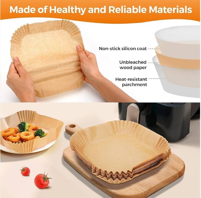 liftoff Air Fryer Basket Paper | Heat Resistant Liners Airfryer Tray-picture-2