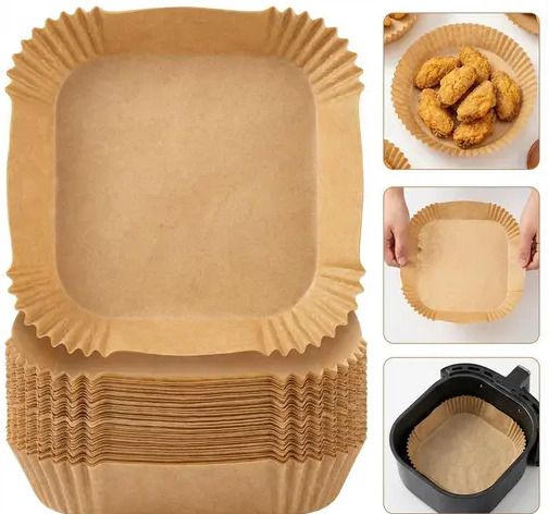liftoff Non-Stick Air Fryer Paper | Disposable Baking Sheets 100 Airfryer Tray-picture-3