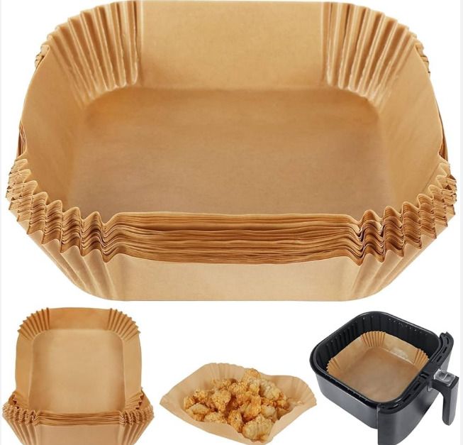 liftoff Air Fryer Paper Liners | Non-Stick Disposable Baking Sheets 100 Airfryer Tray-picture-1
