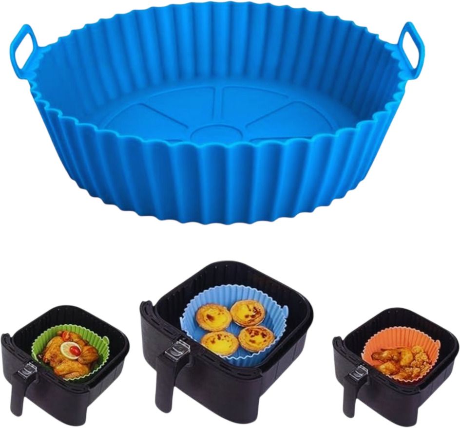 jidha Air Fryer Reusable Silicone Pot Airfryer Tray-picture-0
