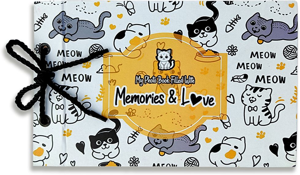sehaz artworks Scrapbook Photo Album | Scrap Book | Album Photo Frame | Album Diary -Kitty-Love Album-picture-22