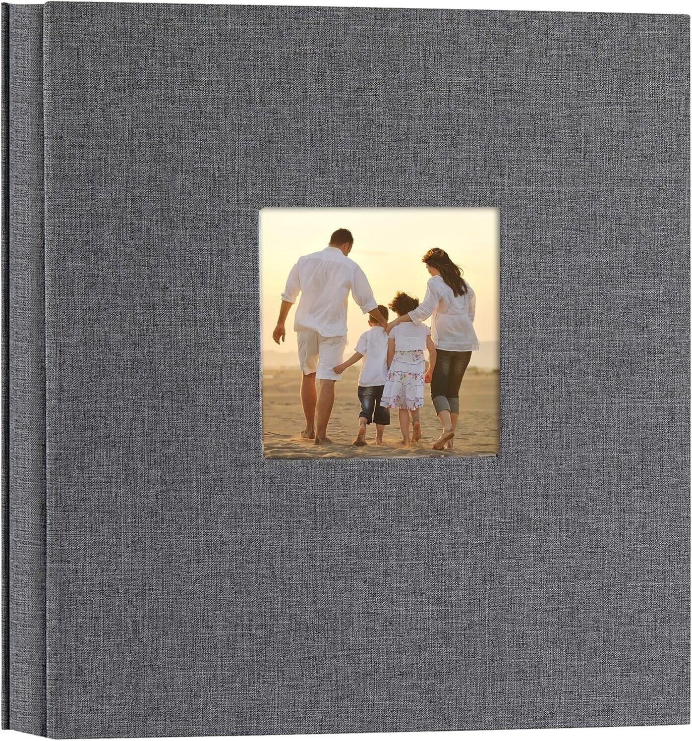 Self Adhesive Photo Album | 40 Pages | Linen Hardcover | Grey Album