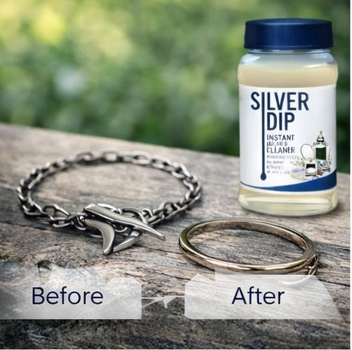 dhruvika Silver Jewellery Cleaner Dip for Tarnish Removal-picture-44