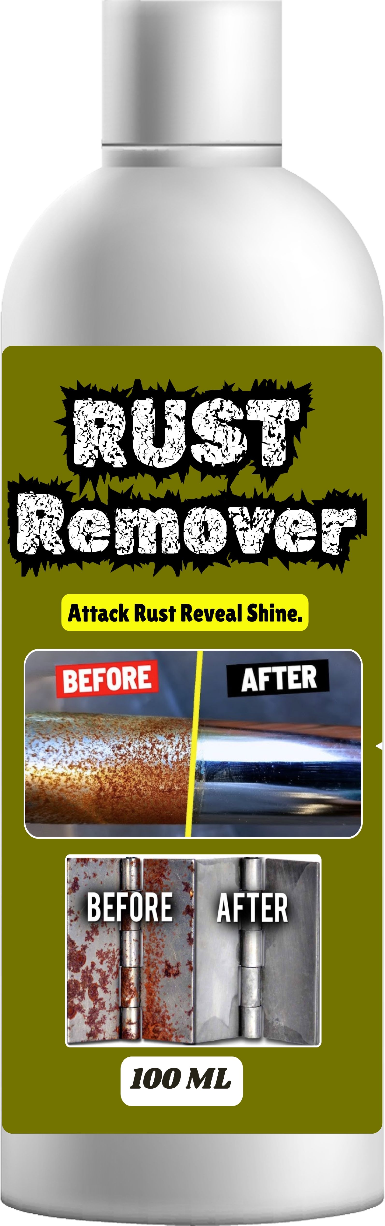 Rust Remover for Iron, Steel, Chrome & Metal Surfaces | Fast Acting Rust Rust Removal Gel-image-19