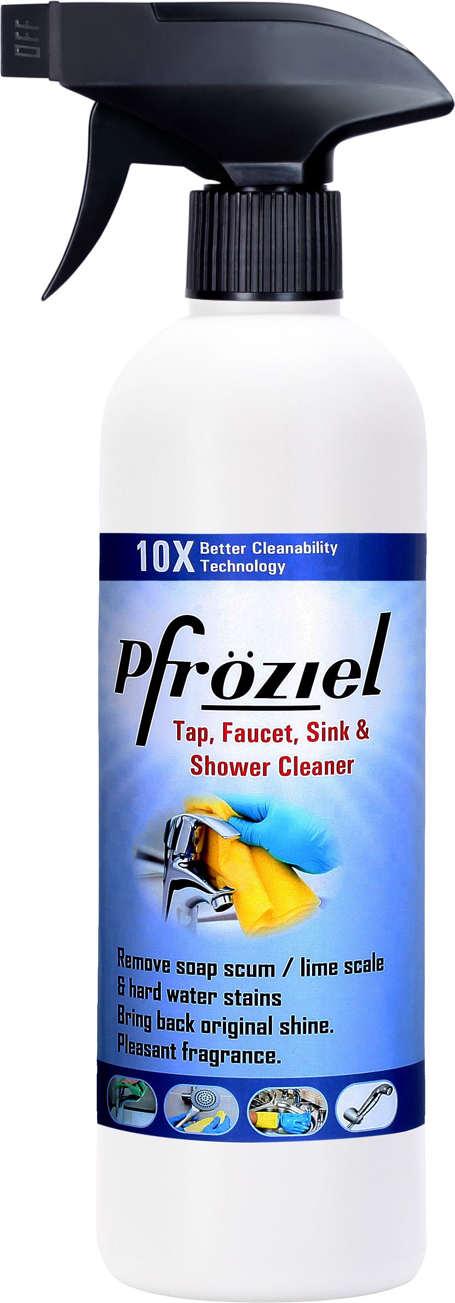 Pfroziel Tap cleaner spray Hard Water Stain Remove