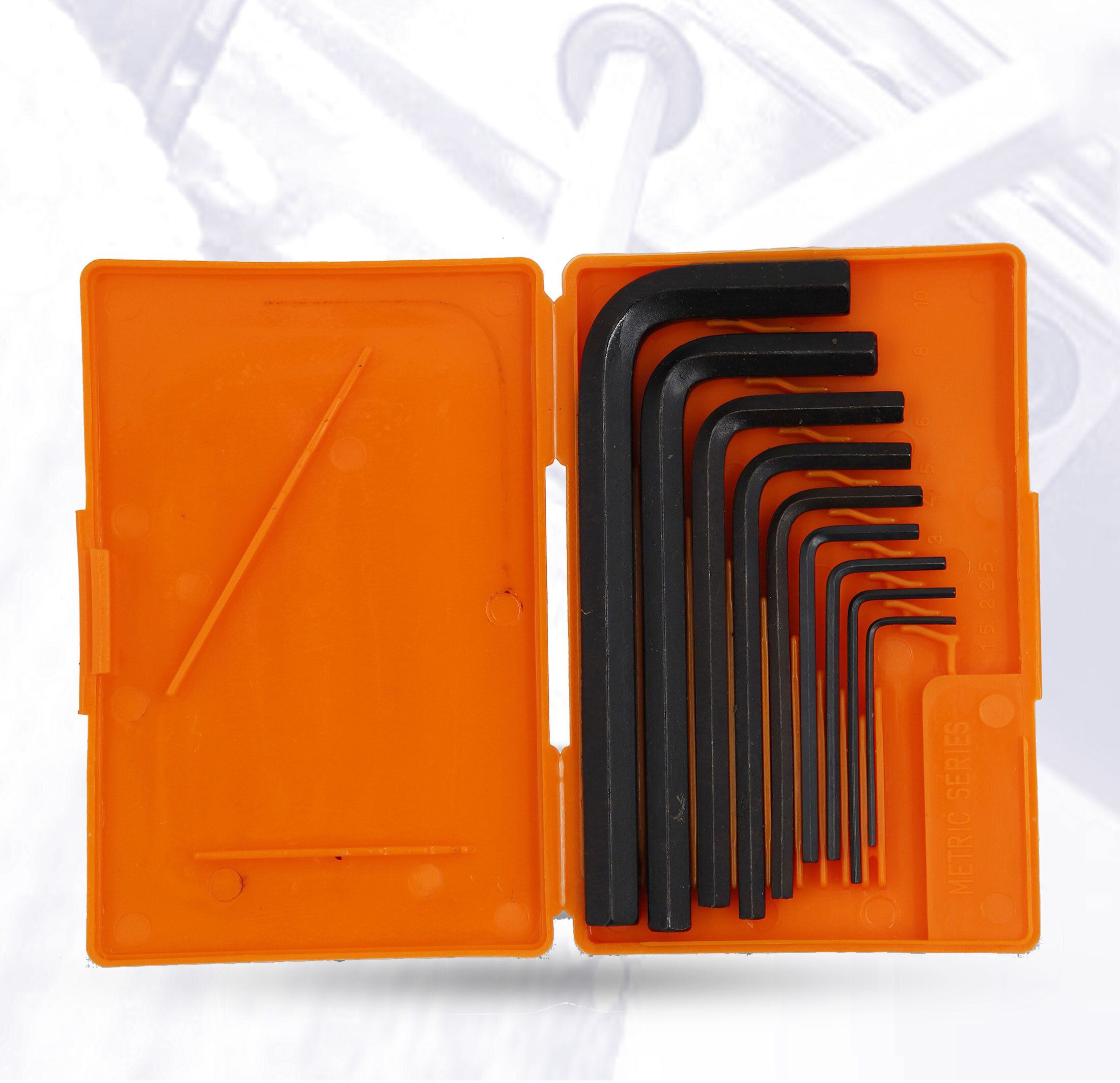 9 Pieces AKS2 Full Hex Allen Key Kit Bolt Spanner Goti Wrench L Shape Repair Tool Set for Bike/Bicycle/Cycle/Guitar Allen Key Set