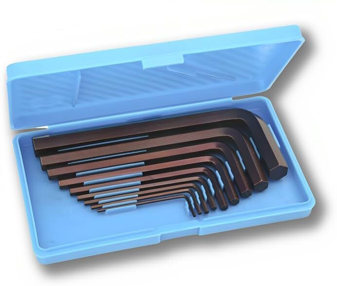 ziodic Pcs-9 1/8 inch L-Shape Allen Wrench Universal Key Hexagon Allen Key Set-picture-16