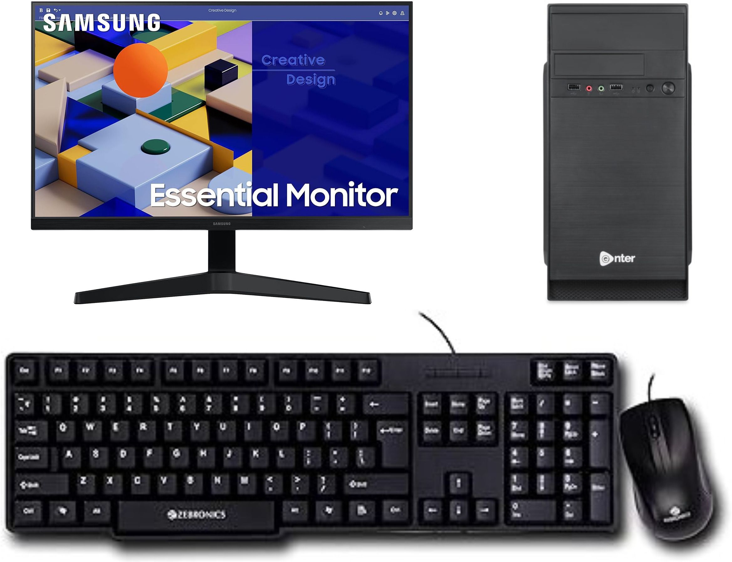 rionix Core i7-2600 Core i7 (16 GB DDR4/1 TB/128 GB SSD/Windows 11 Home/19 Inch Screen/Samsung Monitor_FusionIT PC_Keyboard and Mouse) with MS Office-image-37