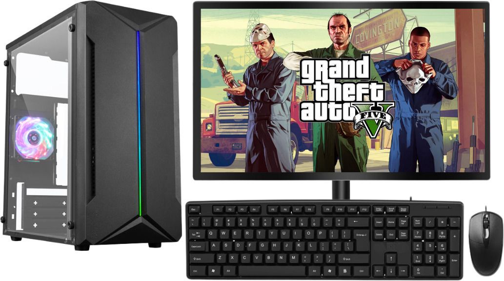 LOESIS Pc Setup Gaming Core i5 (8 GB DDR3/256 GB SSD/Windows 10 Pro/19 Inch Screen/Computer Set) with MS Office-picture-38