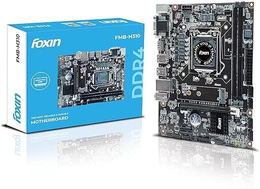 foxiin FMB-H310 Prime Motherboard | DDR4(Up to 32GB)|NVMe M.2 | Port 8th & 9th Gen CPUs LGA1151Socket ATX Intel H310 Chipset DDR4 Motherboard for Desktop-image-23
