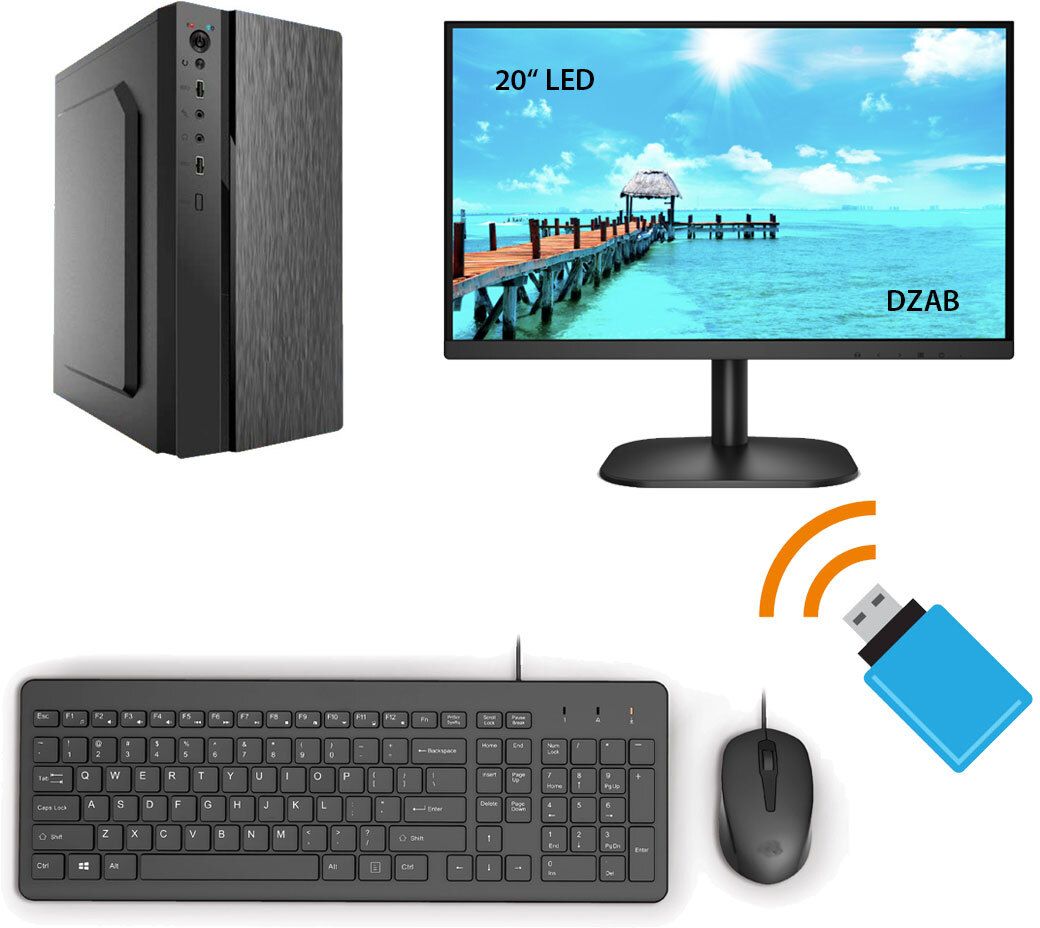 DZAB Intel Core i5 (8 GB DDR3/Windows 10 Home/1 GB/20 Inch Screen/DZB-i52400-8GB-512SSD-20LED)-image-2