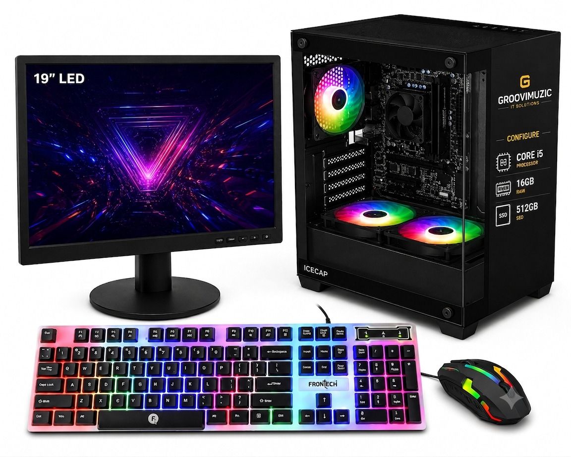 Groovimuzic GAMING Core i5 (16 GB Unified/256 GB SSD/Windows 10 Home/18.5 Inch Screen/GAMING KEYBOARD AND MOUSE/MSO/WIFI DONGLE) with MS Office-image-48