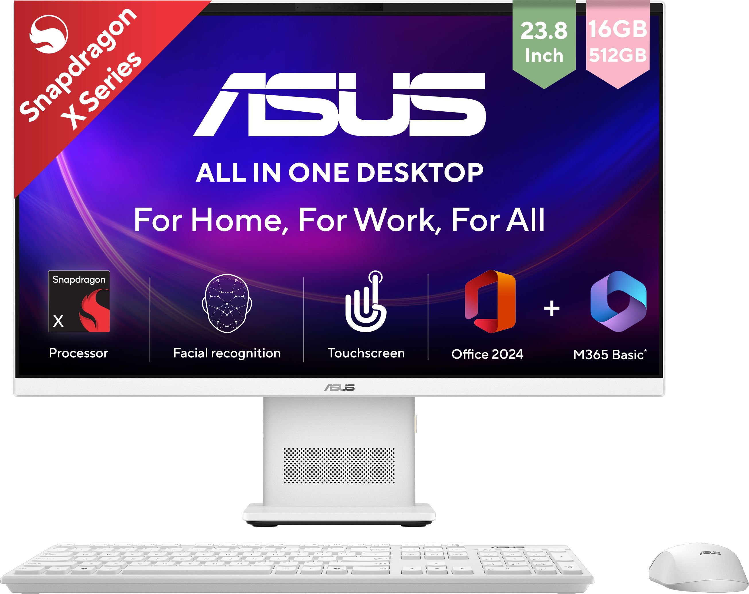 ASUS AiO V400 Series,VM441QA-TWAP001WS,Touch screen, MSO 2024 + M365 Basic*, Snapdragon X (16 GB LPDDR5/Windows 11 Home/23.8 Inch Screen/VM441QA-TWAP001WS)-image-49