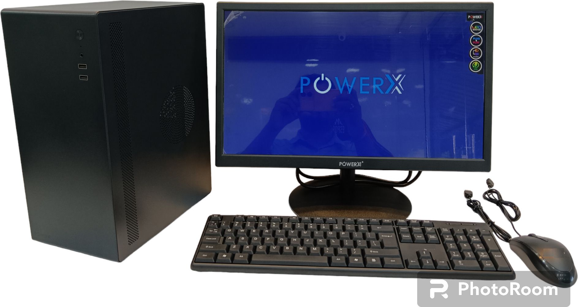 powerx Assembled PC Intel Core i7 2000 Core i7 (16 GB DDR4/1 TB/128 GB SSD/Windows 11 Home/20 Inch Screen/v200 Assembled PC) with MS Office-image-15