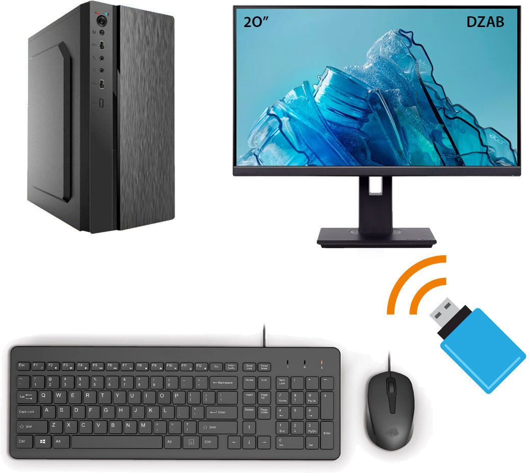 DZAB Intel Core i7 (8 GB DDR3/512 GB SSD/Windows 10 Home/1 GB Onboard/20 Inch Screen/D-i726008GB512SSD20LED)-image-5