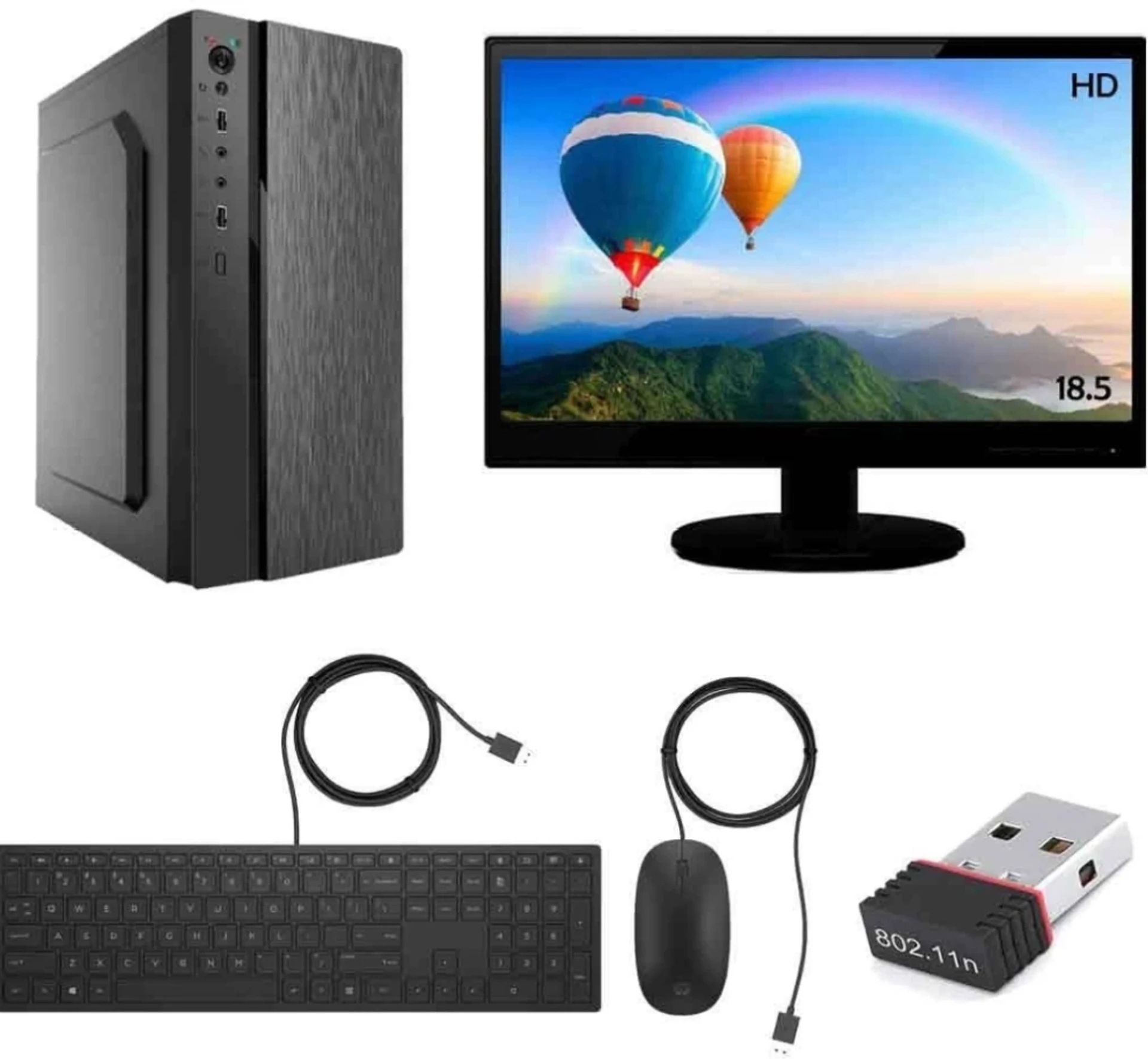neontech Gaming PC Core i5 (8 GB DDR3/1 TB/Windows 10 Pro/4 GB/18.5 Inch Screen/Assembled Computer) with MS Office-image-13