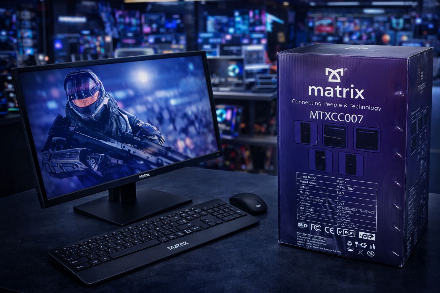 Matrix Desktop Computer Full Set|Intel Core i5 3rd Gen|19.5"LED Monitor 128GB SSD With Core i5 (8 GB DDR3/500 GB/128 GB SSD/Windows 11 Home/512 MB Intel HD Graphics on Board/19.5 Inch Screen/Assembled Desktop PC) with MS Office-image-22