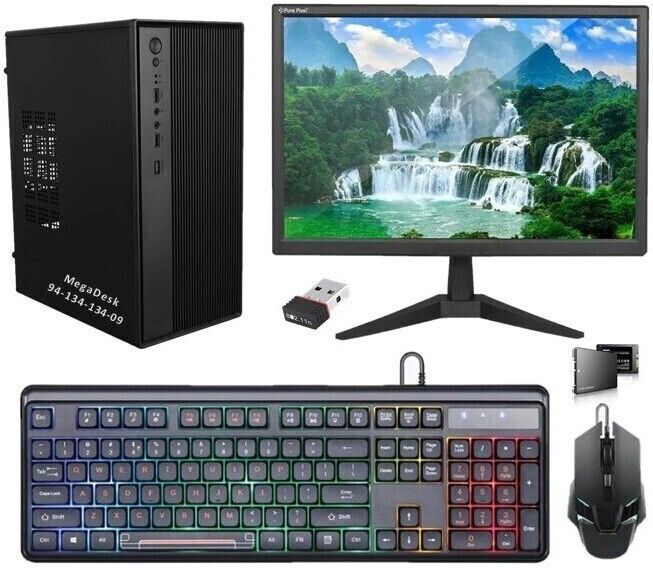 MegaDesk AIO Core i3 (8 GB DDR3/256 GB SSD/Windows 10 Pro/19 Inch Screen/AIO-01) with MS Office-picture-26
