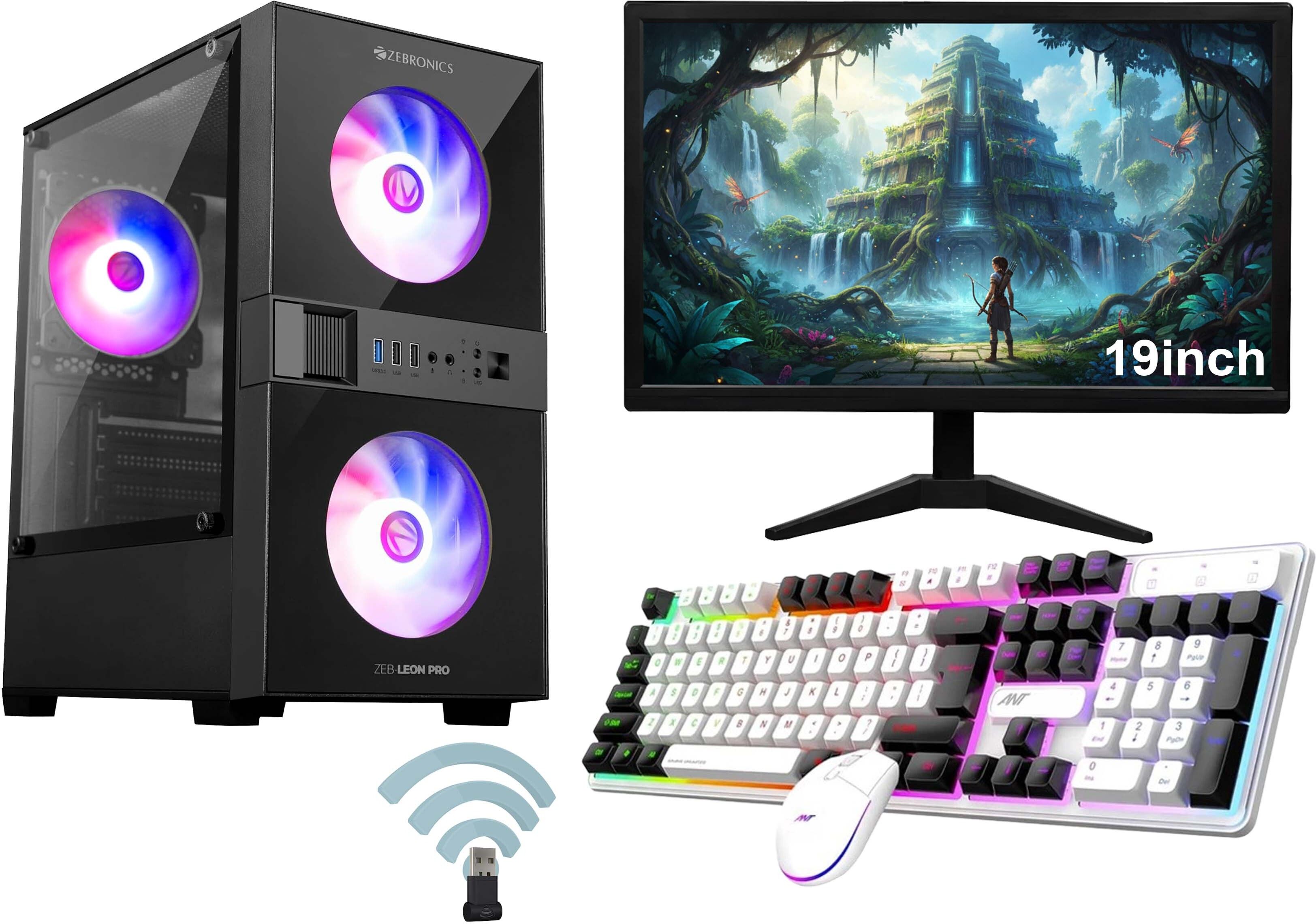 LUISA LEON PRO Core i5 (16 GB Unified/500 GB/128 GB SSD/Windows 11 Home/19 Inch Screen/L0EON PRO I5-3570-16GB RAM-128GB SSD-500GB HDD-19IN DISPLAY-KEYBORD MOUSE-WIFI) with MS Office-image-44