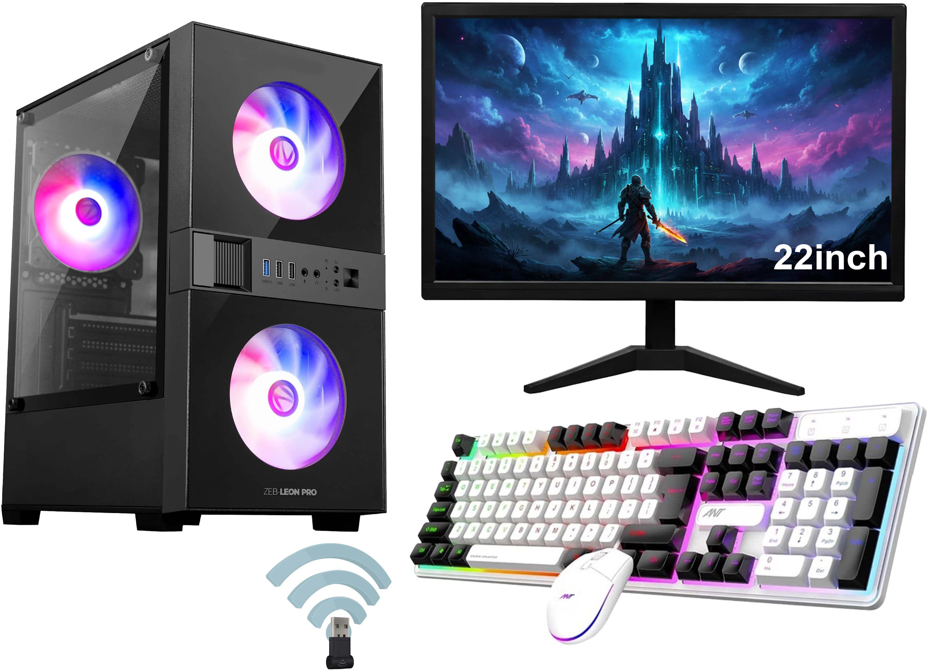 LUISA LEON PRO Core i5 (16 GB Unified/500 GB/128 GB SSD/Windows 11 Home/22 Inch Screen/LEON PRO I5-3570-16GB RAM-128GB SSD-500GB HDD-22IN DISPLAY-KEYBORD MOUSE-WIFI) with MS Office-image-41