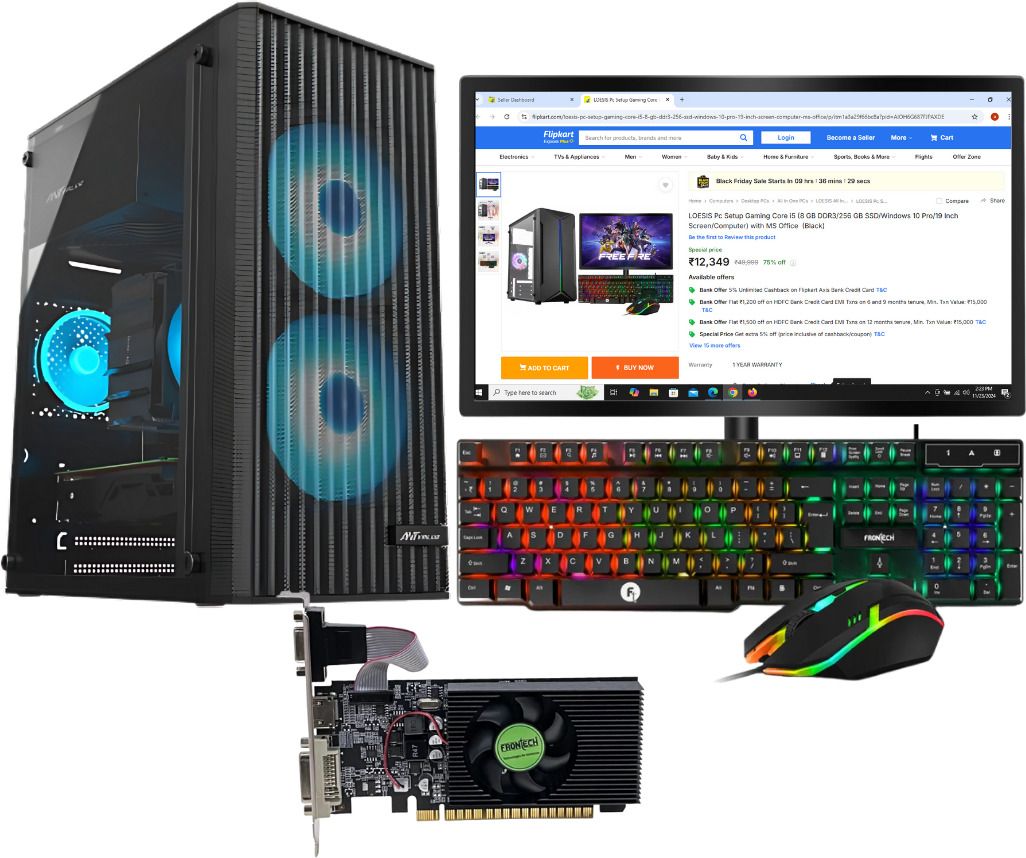LOESIS intel Core i5 (6th Gen) (16 GB DDR4/512 GB SSD/Windows 11 Home/4 GB/19 Inch Screen/4GB Graphic card) with MS Office-picture-27