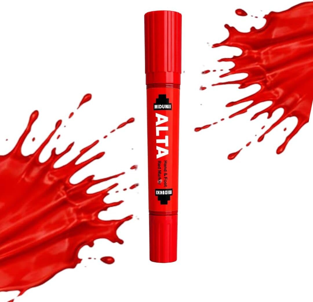 altha Alta Hand & Foot Red Marker, Dance & Ritual Use, Bright Red Color, Pack of 1 Alta-picture-34