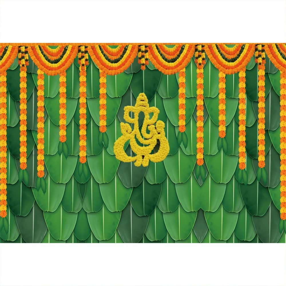 Banana Leaf Decorative Backdrop Cloth-image-19