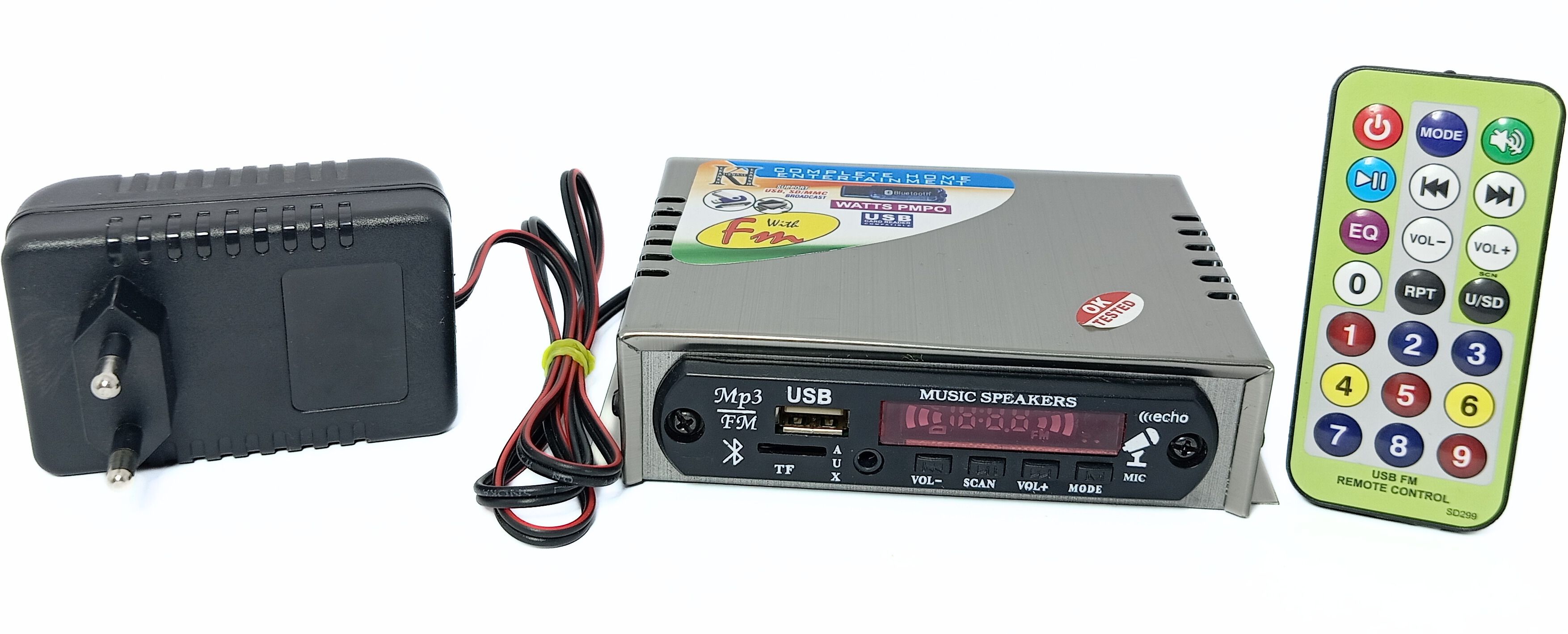hsnake MINI MP3 BOOM BOX BLUETOOTH PLAYER 12 V DC 20 W AV Control Amplifier-picture-27