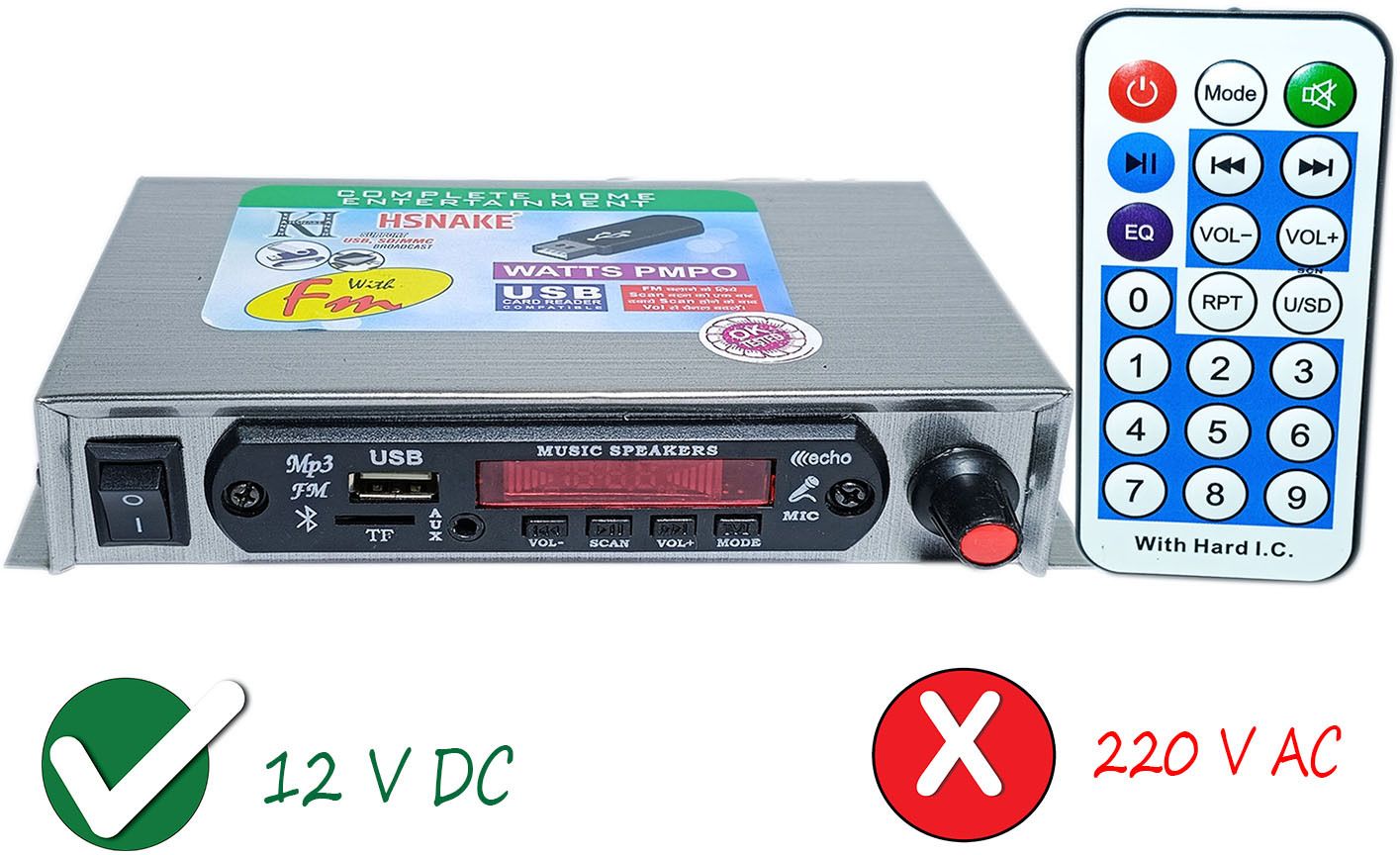 Bluetooth Audio Receiver Module Mp3 60 W AV Power Amplifier-image-5