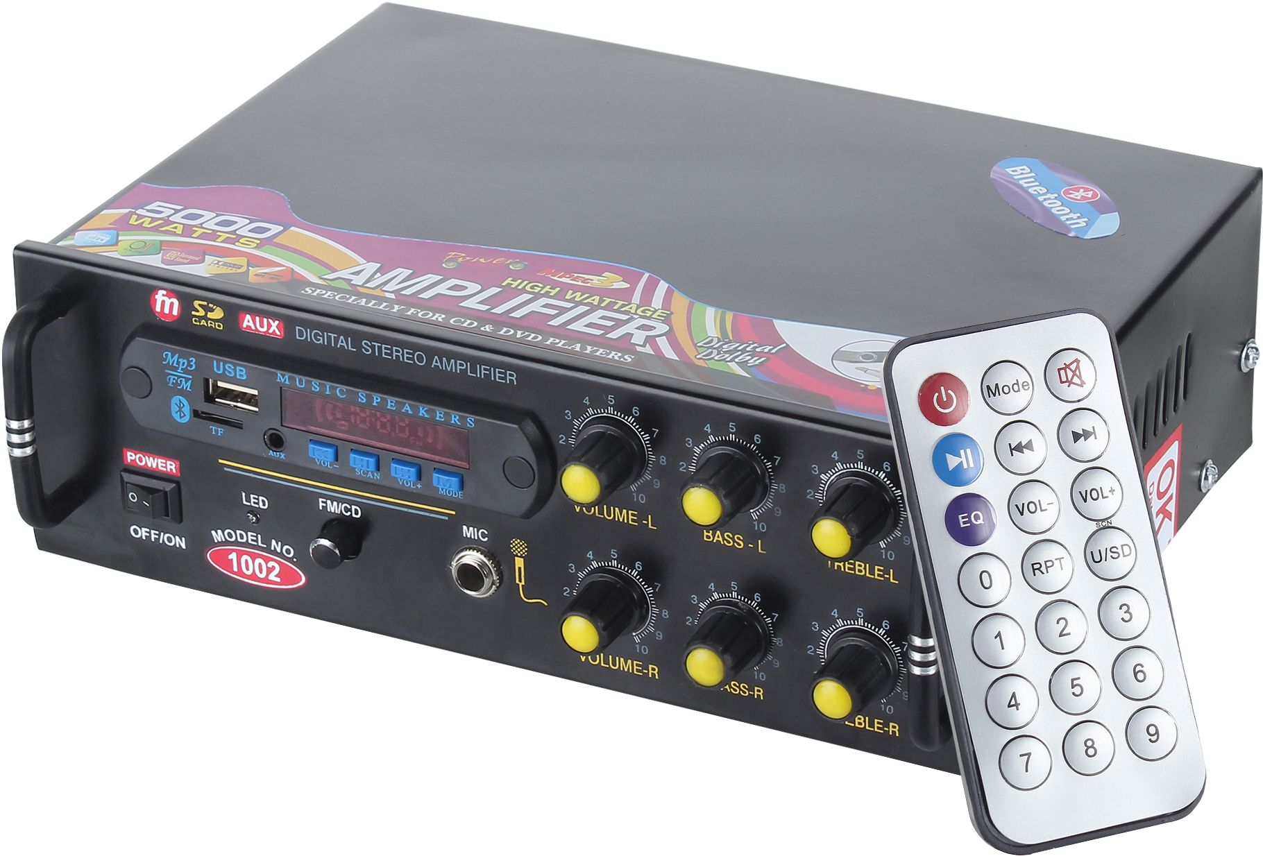 house of common 1002 BLUETOOTH USB AUX FM With Mic Slot 160 W AV Control Amplifier-picture-21