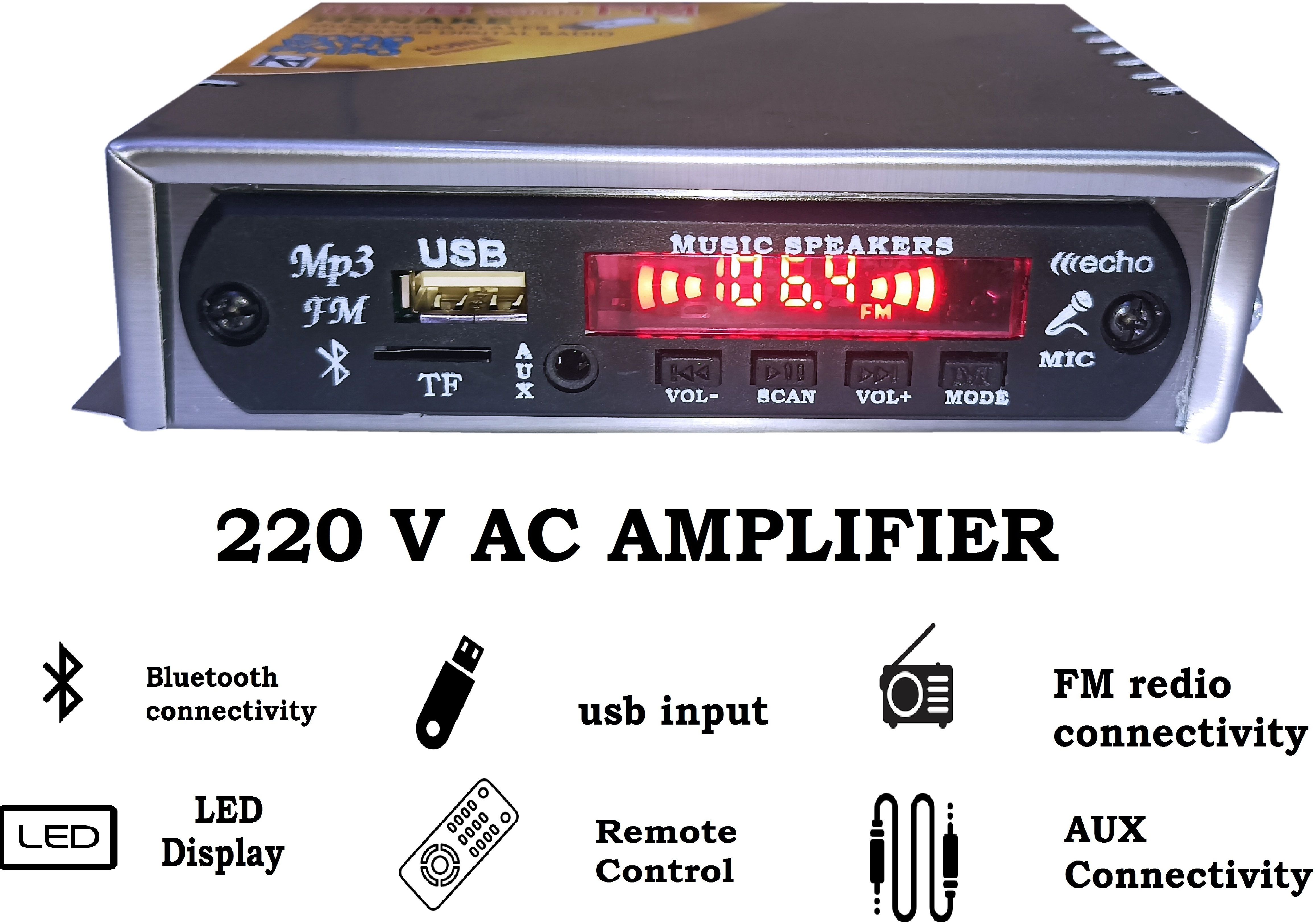 MINI MP3 PLAYER 220 VOLT AC AMPLIFIER BLUETOOTH RECEIVER 20 W AV Power Amplifier-image-6