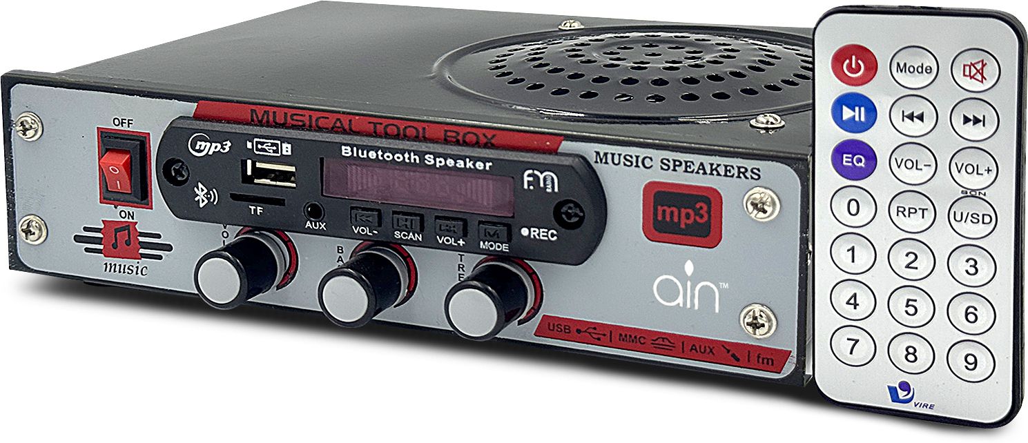 Multimedia Speaker with Bluetooth, USB, SD Card , AC/DC FM Radio 80 W AV Power Amplifier-image-30