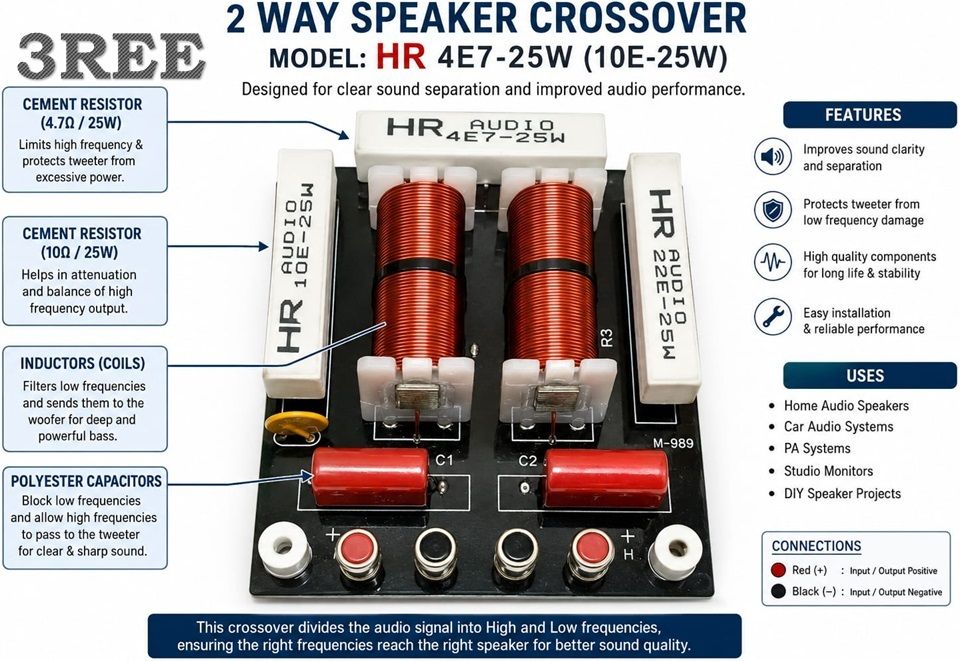 3ree PREMIUM QUALITY D450 Imported Audio Crossover Network Plate 200 W AV Control Amplifier-picture-29