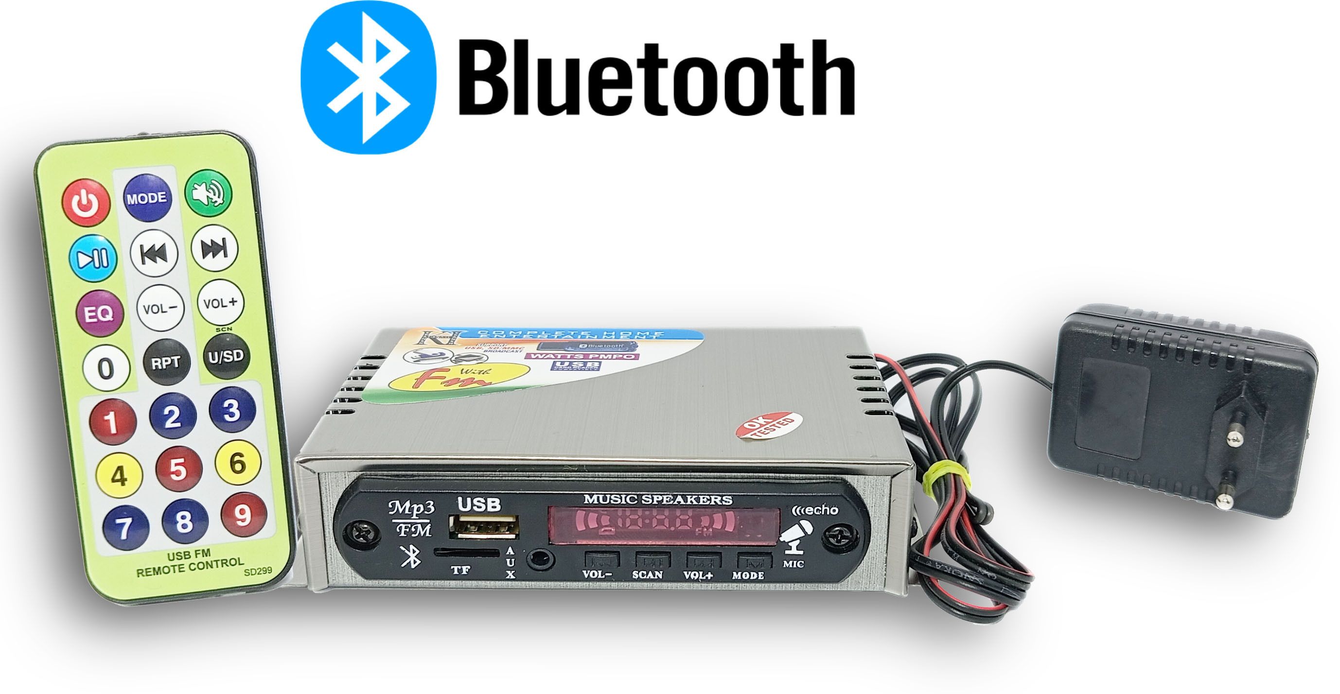 hsnake mini mp3 player with FM,AUX,USB,BLUETOOTH,SD-MMC 20 W AV Control Amplifier-picture-23