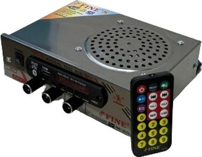 IPL AMPLIFIER Multimedia Player with Bluetooth,USB,SD Card,Aux,FM Radio(Silver) 180 W AV Power Amplifier-image-6