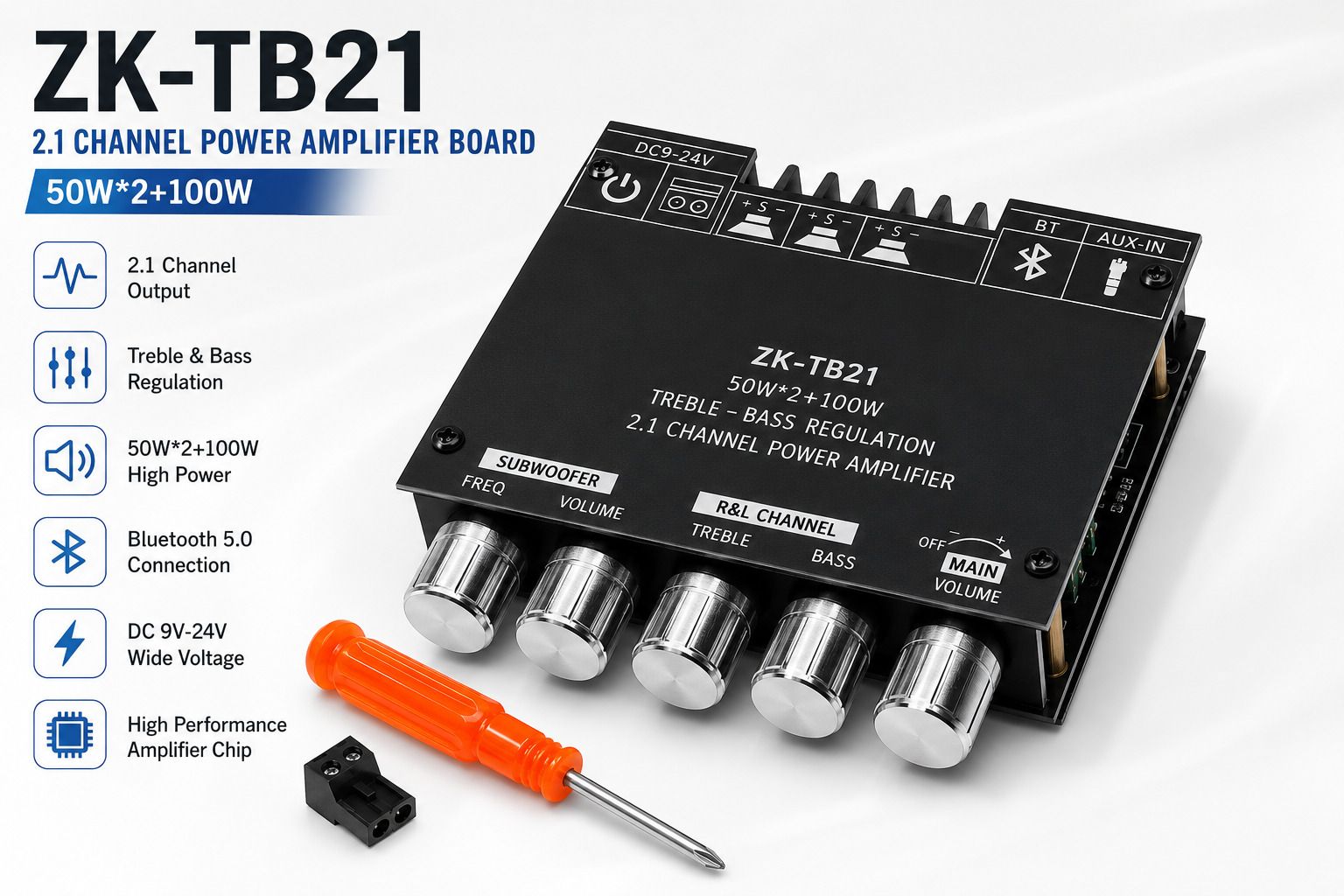 aj collections AJ-ZK-TB21-2.1 200 W AV Power Amplifier-picture-44